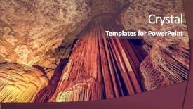  Presentation with thailand - Amazing presentation design having underworld - cave colorful stalactites and stalagmites backdrop and a violet colored foreground