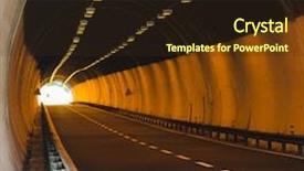  Presentation with light - Colorful PPT layouts enhanced with underworld - light in the tonnel concept backdrop and a  colored foreground