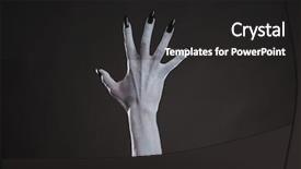  Presentation with black hand - Presentation having underworld - spooky white hand with black background and a dark gray colored foreground