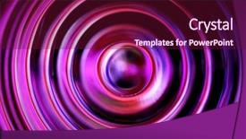  Presentation with abstract circles - Audience pleasing PPT theme consisting of undulation - dark defocused circles - abstract backdrop and a tawny brown colored foreground