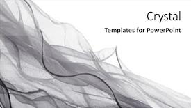  Presentation with wave - Audience pleasing slide deck consisting of undulation - soft chiffon with curve backdrop and a white colored foreground