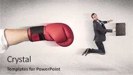  Presentation with job - Cool new PPT theme with unemployed - businessman gets fired from his backdrop and a lemonade colored foreground