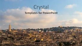  Presentation with unesco - Slides featuring unesco-site-ancient-town background and a  colored foreground