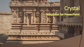  Presentation with hampi - Beautiful theme featuring unesco world heritage site post backdrop and a  colored foreground