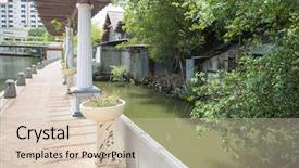  Presentation with malacca - Presentation consisting of unesco world heritage site background and a lemonade colored foreground
