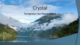  Presentation with world heritage - Beautiful presentation theme featuring unesco world heritage site backdrop and a light blue colored foreground