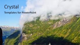  Presentation with heritage - Slide deck with unesco world heritage site background and a light blue colored foreground