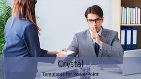  Presentation with bribe - Cool new slide set with unethical business concept with bribe backdrop and a ocean colored foreground