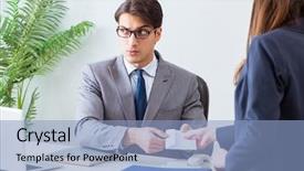  Presentation with bribe - Colorful presentation design enhanced with unethical business concept with bribe backdrop and a light blue colored foreground