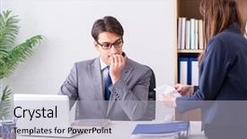  Presentation with bribe - Cool new theme with unethical business concept with bribe backdrop and a light blue colored foreground