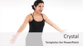  Presentation with bad news - Colorful PPT theme enhanced with unexpected bad news emotional girl backdrop and a white colored foreground