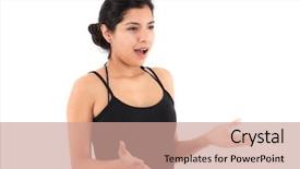  Presentation with bad news - Audience pleasing slide deck consisting of unexpected bad news emotional girl backdrop and a coral colored foreground