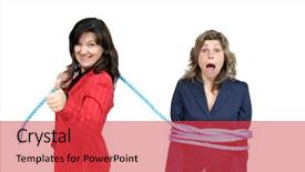  Presentation with rope - Amazing PPT theme having  backdrop and a  colored foreground