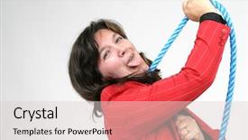  Presentation with rope - Presentation theme featuring  background and a  colored foreground