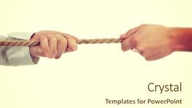  Presentation with competition - Presentation design having competitive advantage - two businesswoman competition background and a white colored foreground