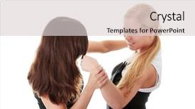  Presentation with fight - Audience pleasing PPT theme consisting of  backdrop and a  colored foreground