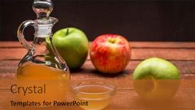  Presentation with apple cider vinegar - Audience pleasing PPT layouts consisting of unfiltered-raw-apple-cider-vinegar backdrop and a red colored foreground