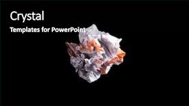  Presentation with black paper - Presentation design consisting of unfold letter - crumpled piece of white blank background and a black colored foreground