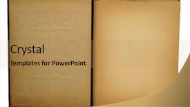  Presentation with scrapbook - Beautiful presentation theme featuring unfold letter - inside of old scrapbook backdrop and a yellow colored foreground