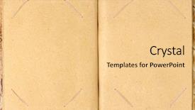  Presentation with old letter - Colorful PPT theme enhanced with unfold letter - old photography album paper background backdrop and a lemonade colored foreground