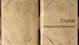  Presentation with old letter - Audience pleasing slides consisting of unfold letter - old photography album paper texture backdrop and a coral colored foreground