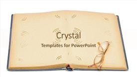  Presentation with old album - Amazing PPT layouts having unfold letter - old photography album paper texture backdrop and a lemonade colored foreground