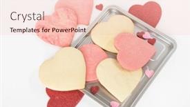  Presentation with cream - PPT layouts featuring unfrosted-pink-cream-and-marbled background and a lemonade colored foreground