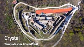  Presentation with hungary - Cool new PPT layouts with visegrad hungary - castle backdrop and a  colored foreground