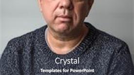  Presentation with indoor smart farming - Colorful PPT theme enhanced with unhappy-adult-man-indoor-portrait backdrop and a dark gray colored foreground