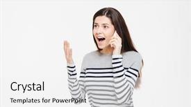  Presentation with angry - PPT layouts consisting of unhappy people - angry woman talking background and a  colored foreground