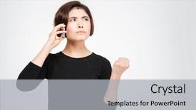  Presentation with angry - Slides featuring unhappy people - angry woman talking background and a  colored foreground