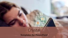  Presentation with teenage girl - Theme consisting of unhappy-teenage-girl-lying background and a violet colored foreground