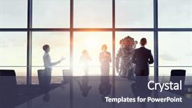  Presentation with space suit - PPT layouts enhanced with apollo - scientists designing space suit mixed background and a ocean colored foreground