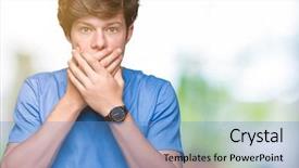  Presentation with medical concept - Presentation design featuring uniform over isolated background shock background and a teal colored foreground