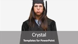  Presentation with wearing swimming goggles and cap - Presentation design with uniform puffing cheeks with funny background and a  colored foreground