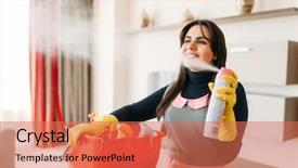  Presentation with air - Cool new presentation with uniform sprays air freshener backdrop and a coral colored foreground