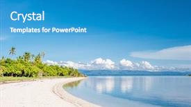  Presentation with philippines - Presentation design with uninhabited - beautiful beach on tropical island background and a teal colored foreground