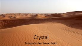  Presentation with abu dhabi united arab emirates - Slide deck enhanced with uninhabited - red sand arabian desert near background and a coral colored foreground
