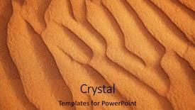  Presentation with desert - Amazing slides having uninhabited - red sand arabian desert near backdrop and a gold colored foreground