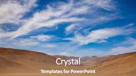  Presentation with mongolia - Beautiful presentation theme featuring uninhabited mountain valley in western backdrop and a coral colored foreground