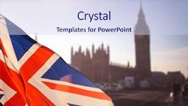  Presentation with brexit - Cool new slide set with britain exit - brexit concept - image backdrop and a sky blue colored foreground