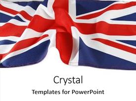 Union Jack Powerpoint Ripped Paper Union Jack Flag On Plain PPT template 68 | CrystalGraphics
