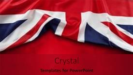  Presentation with union jack flag - Slide deck featuring union-jack-flag-on-red background and a crimson colored foreground