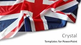  Presentation with union jack - Presentation design enhanced with union-jack-flag-on-white background and a white colored foreground