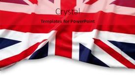  Presentation with union jack flag - Audience pleasing presentation consisting of union-jack-flag-on-white backdrop and a red colored foreground