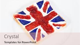  Presentation with union jack - PPT layouts enhanced with union-jack-jam-on-toast background and a coral colored foreground