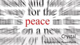  Presentation with peace - Presentation enhanced with union pacific - blurred text with a focus background and a light gray colored foreground