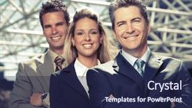  Presentation with partnership - Slide deck consisting of access connection internet technology concept background and a light gray colored foreground