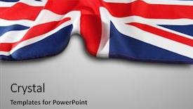  Presentation with union jack flag - Beautiful PPT layouts featuring unionism - union jack flag on grey backdrop and a light gray colored foreground