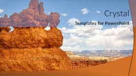  Presentation with united states - Cool new presentation theme with unique-and-natural-sandstone-rock backdrop and a light blue colored foreground